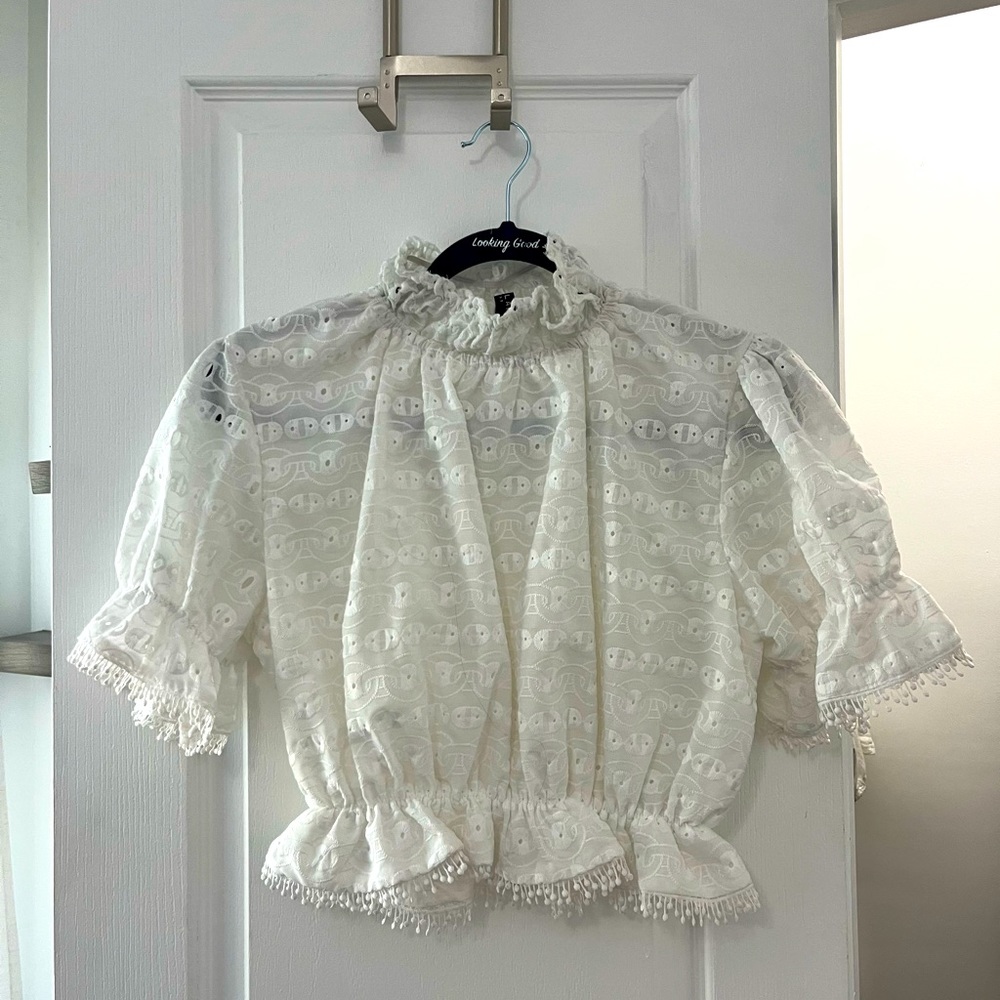 White Beulah London Lace Top